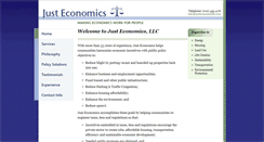 Desktop Screenshot of justeconomicsllc.com